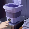 Mini Foldable Portable Washing Machine with Dryer – Compact Electric Laundry Washer