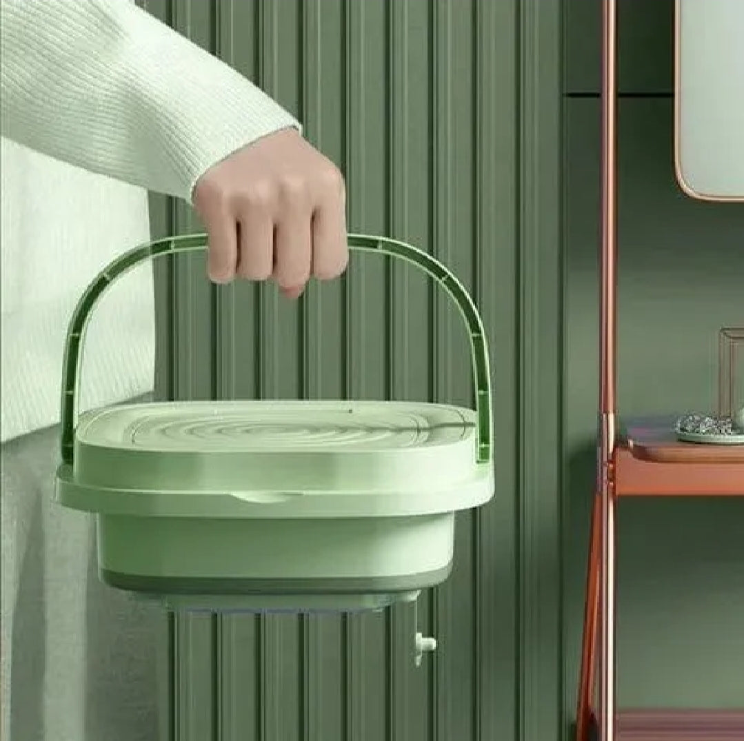 Mini Foldable Portable Washing Machine with Dryer – Compact Electric Laundry Washer