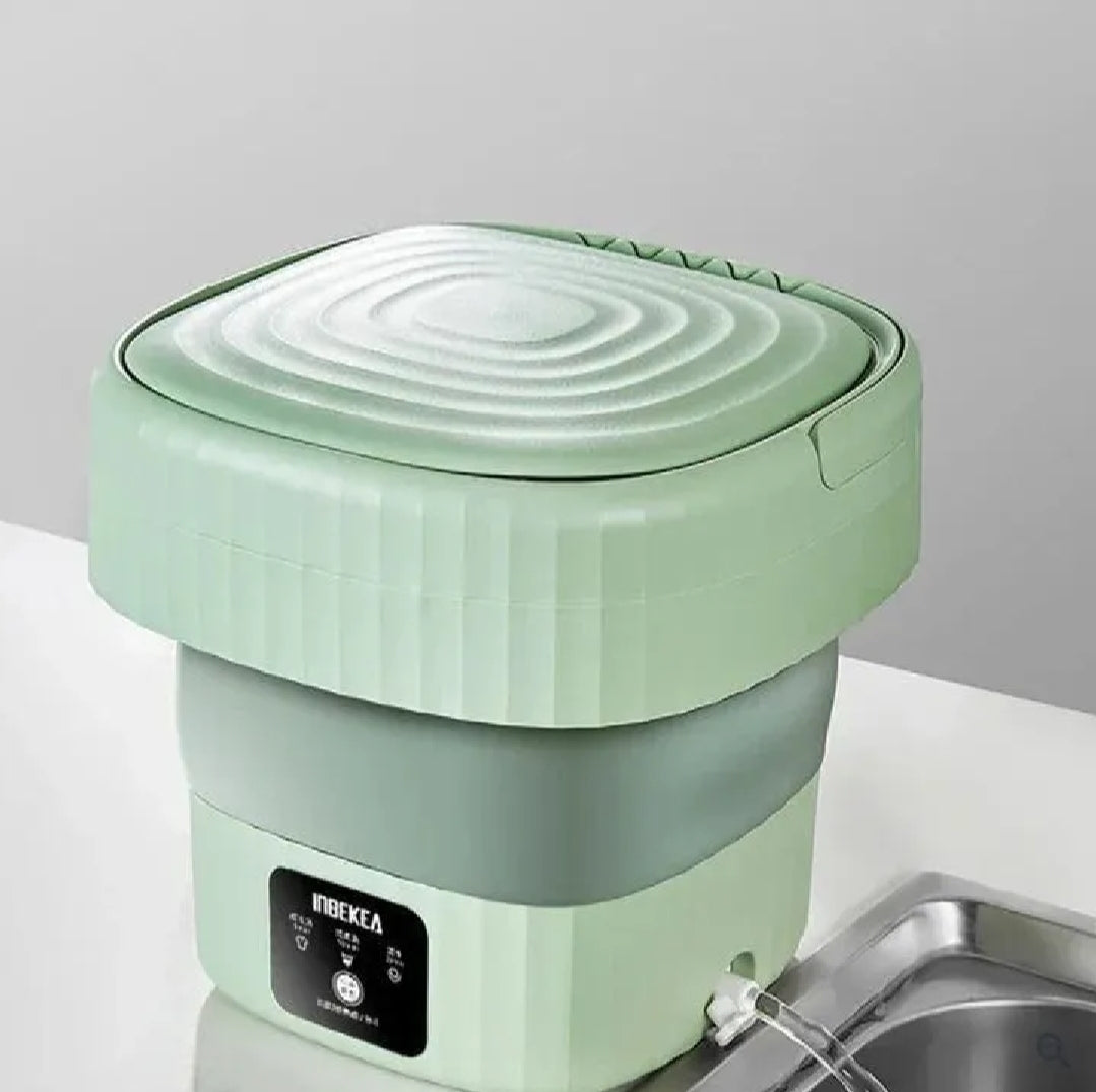 Mini Foldable Portable Washing Machine with Dryer – Compact Electric Laundry Washer